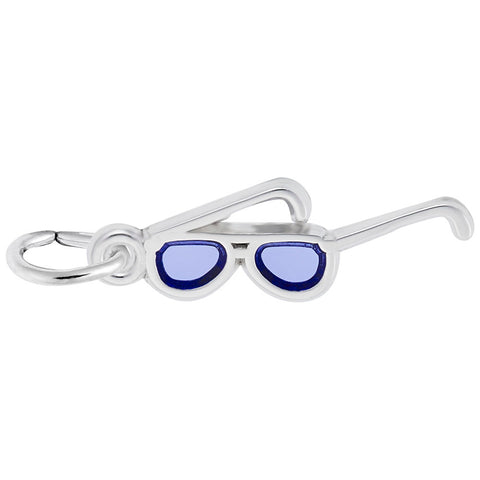 Sunglasses Charm In 14K White Gold