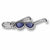 Sunglasses charm in 14K White Gold hide-image