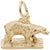 Polar Bear Charm in Yellow Gold Plated