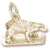 Polar Bear charm in Yellow Gold Plated hide-image