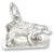 Polar Bear charm in 14K White Gold hide-image