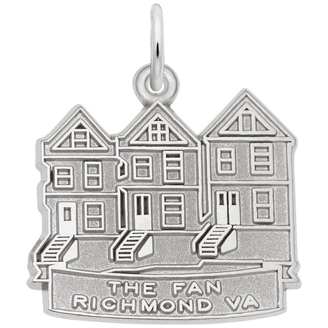 The Fan Richmond Charm In 14K White Gold