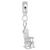 Rocking Chair Charm Dangle Bead In Sterling Silver