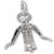 Corkscrew charm in 14K White Gold hide-image