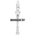 Bourbon St Lamp Post Charm In Sterling Silver