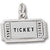 Movie Ticket charm in 14K White Gold hide-image