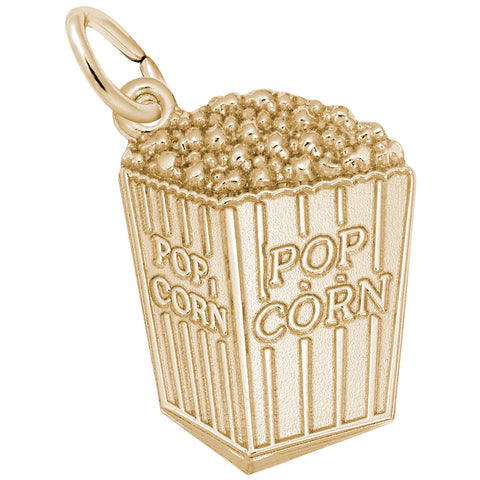 Popcorn Charm in Yellow Gold Plated