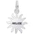 Belize Sun Small Charm In Sterling Silver