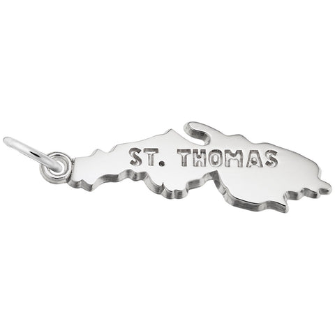 St Thomas Charm In Sterling Silver