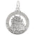 Chateau Frontenac Charm In Sterling Silver