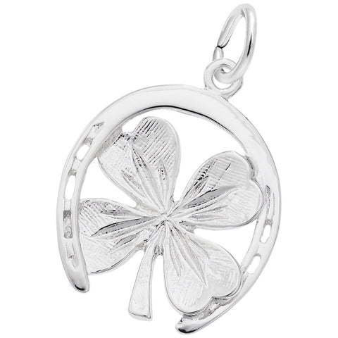 Good Luck Charm In 14K White Gold