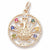 Peacock Charm in 10k Yellow Gold hide-image