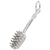 Hair Brush Charm In 14K White Gold