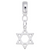 Star Of David Charm Dangle Bead In Sterling Silver
