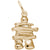 Inukshuk Charm In Yellow Gold