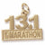 Half Marathon Charm in 10k Yellow Gold