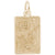 Mahjong Tile Charm In Yellow Gold