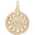 Las Vegas Poker Chip Charm in Yellow Gold Plated