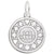 Las Vegas Poker Chip Charm In Sterling Silver