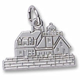 Rockland Me. Lighthouse charm in Sterling Silver hide-image