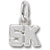 5K Race charm in Sterling Silver hide-image