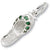 Emerald Green Sandal charm in 14K White Gold hide-image