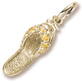 Topaz Sandal charm in Yellow Gold