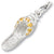 Topaz Sandal charm in 14K White Gold hide-image