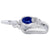 September Birthstone Charm In 14K White Gold