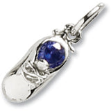 September Birthstone charm in Sterling Silver hide-image