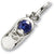 September Birthstone charm in 14K White Gold hide-image