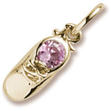 October Birthstone charm in Yellow Gold Plated hide-image