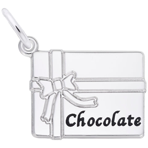 Chocolate Box Charm In 14K White Gold