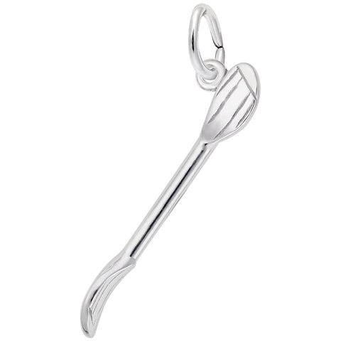 Kayak Paddle Charm In 14K White Gold