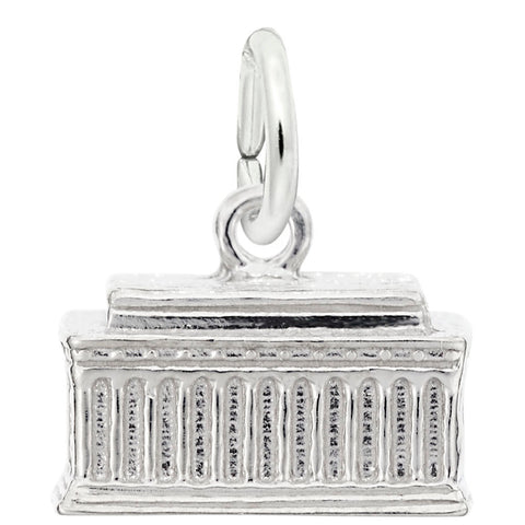 Lincoln Memorial Charm In 14K White Gold