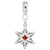 Cdn. Snow Flake charm dangle bead in Sterling Silver hide-image