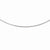 14K White Gold Omega, 18 inch x 1.2mm, Jewelry Chains and Necklace