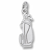 Golf Bag charm in Sterling Silver hide-image