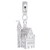 Castle Charm Dangle Bead In Sterling Silver