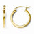 14k Yellow Gold Polished Hoop Earrings