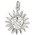 Dominica Sun Large charm in Sterling Silver