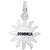 Dominica Sun Small Charm In Sterling Silver