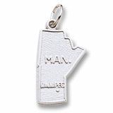 Manitoba,Canada charm in Sterling Silver hide-image