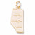 Alberta,Canada charm in Yellow Gold Plated hide-image