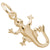 Gecko Charm in Yellow Gold Plated