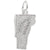 Montpelier Vermont Charm In 14K White Gold