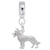 German Shepherd charm dangle bead in Sterling Silver hide-image
