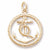 Anchor charm in Yellow Gold Plated hide-image
