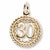 Number 30 in Yellow Gold