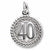 Number 40 in 14K White Gold hide-image